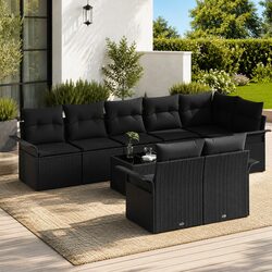 Durable 9 Piece Garden Sofa Set for Outdoor Relaxation