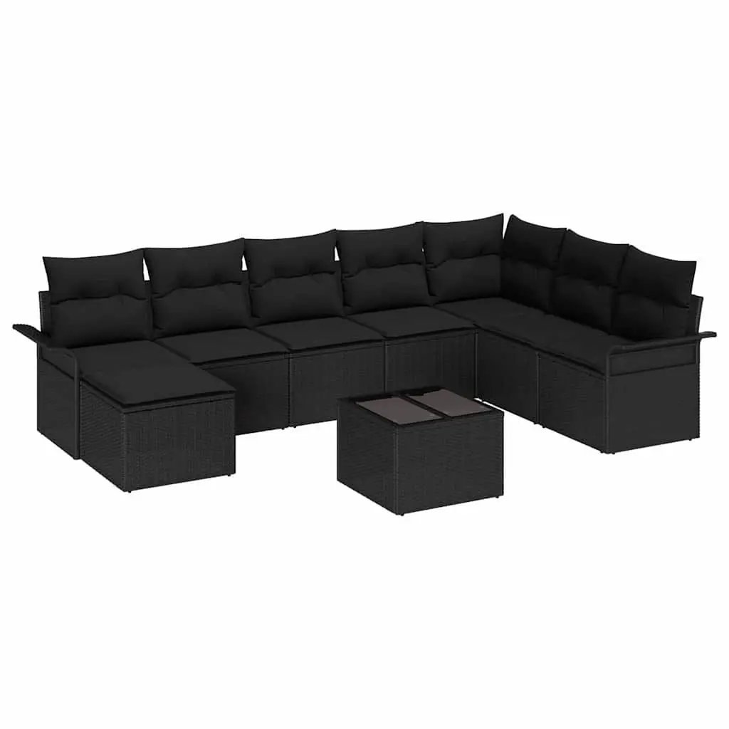 Modular 9-Piece Garden Sofa Set with Durable Build