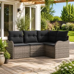 Premium Grey Modular Garden Sofa Set for Outdoor Relaxation