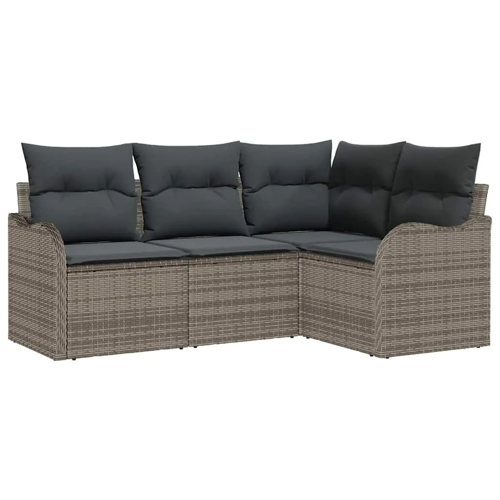 Grey Modular Garden Sofa Set for Outdoor Relaxation