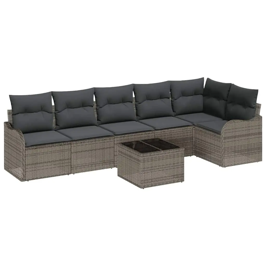 Grey Modular Outdoor Sofa Set with Sturdy Build