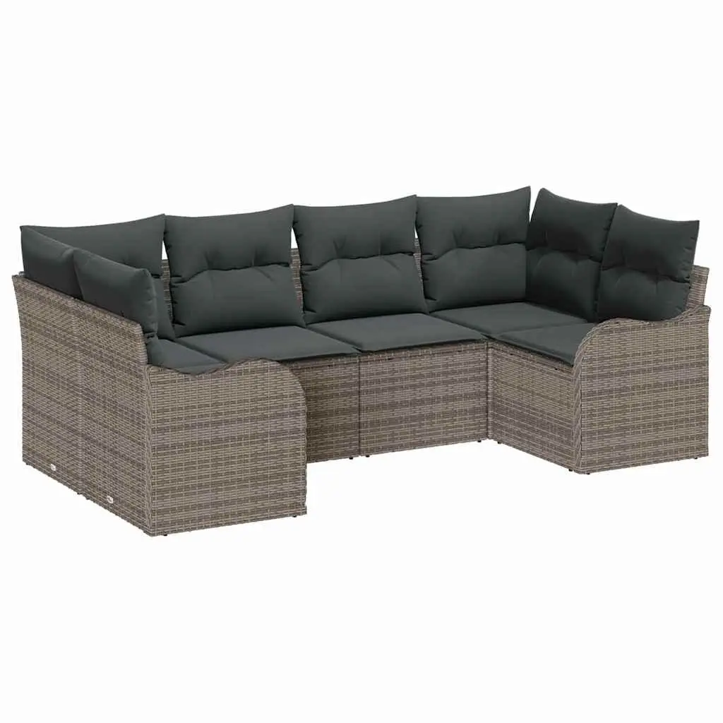 Modular Grey Garden Sofa Set for Outdoor Spaces