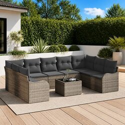 Durable 10-Piece Garden Sofa Set for Outdoor Spaces