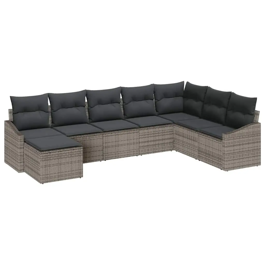 Grey Modular Outdoor Sofa Set with Storage