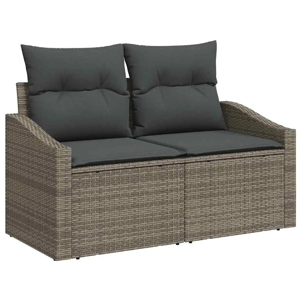 Grey Modular Outdoor Sofa Set with Storage
