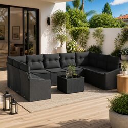 High-Quality Modular Outdoor Sofa Set – 10 Pieces