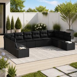 Durable 10-Piece Modular Garden Sofa Set