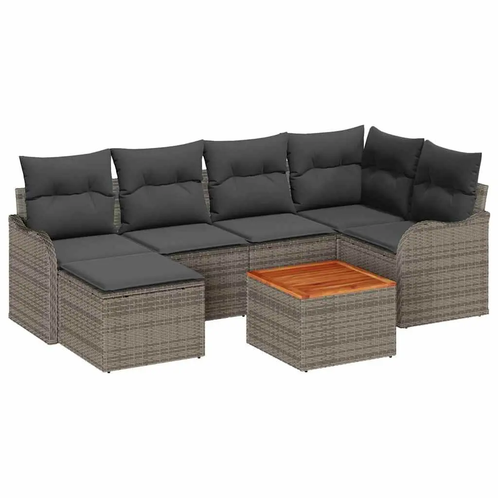 7 Piece Modular Garden Sofa Set for Outdoor Living