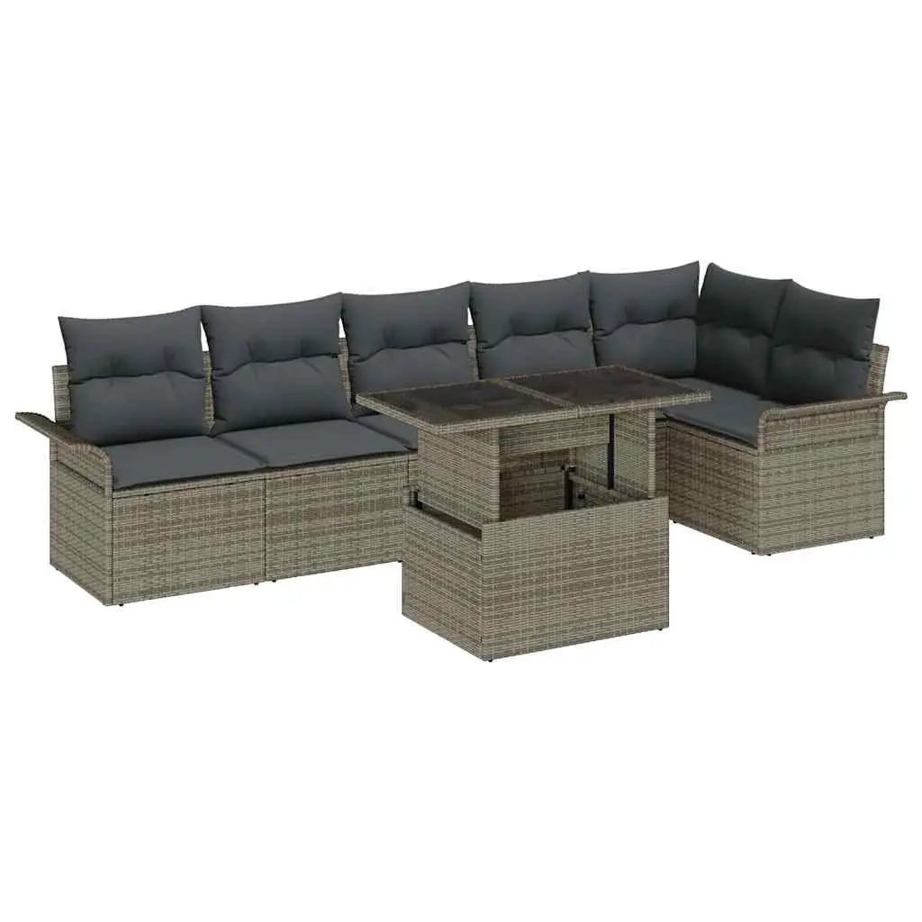 7-Piece Modular Garden Sofa Set for Outdoor Spaces