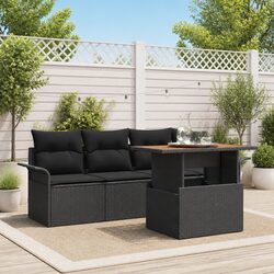 Premium 5-Piece Modular Outdoor Sofa Set with Cushions