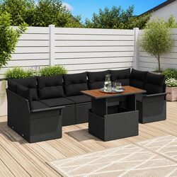 Premium 8-Piece Garden Sofa Set with Cushions