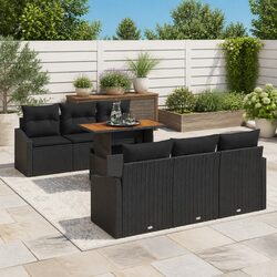7-Piece Modular Garden Sofa Set with Storage