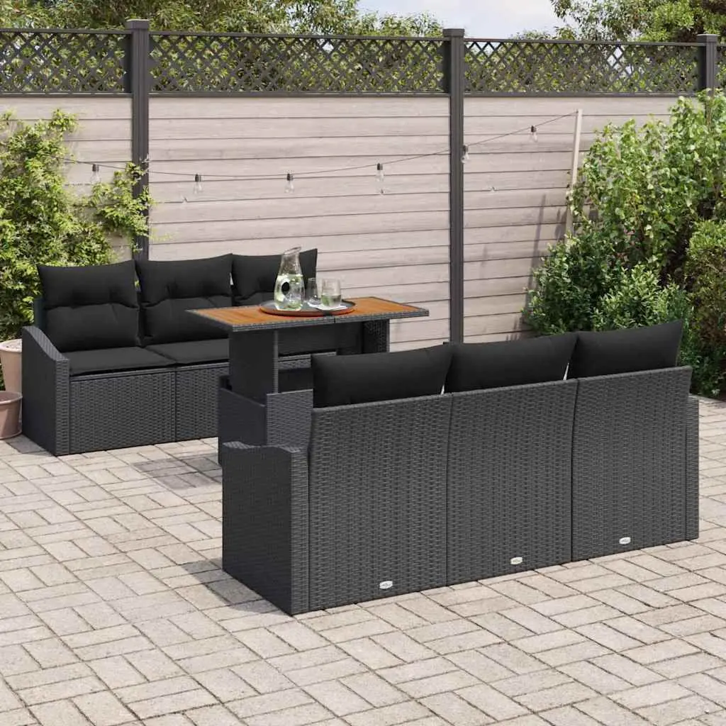 7-Piece Modular Garden Sofa Set with Storage
