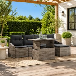 6-Piece Garden Sofa Set for Outdoor Spaces