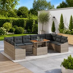 High-Quality Outdoor Garden Sofa Set 11 Pieces