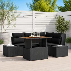 Modular 5pcs Outdoor Rattan Sofa Set for Patios
