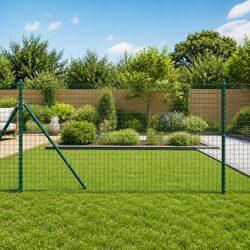 Durable Green Powder-Coated Steel Embedded Fence Posts