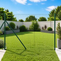 Durable Green Steel Embedded Fence Posts for Outdoor Fencing