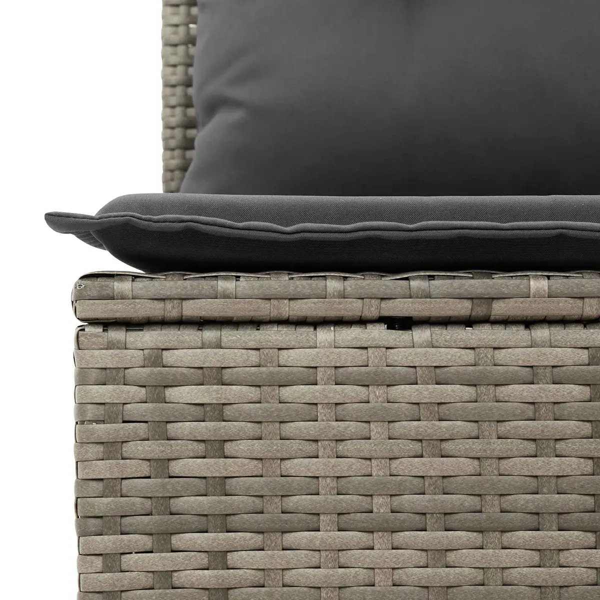 7-Piece Grey Modular Garden Sofa Set for Outdoor Use
