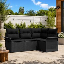 Durable 4-Piece Outdoor Modular Garden Sofa Set