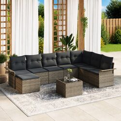 Premium 9-Piece Modular Garden Sofa Set for Outdoor Relaxation