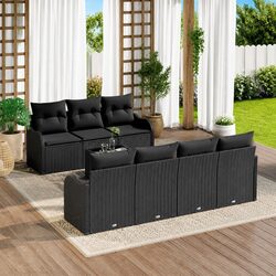 Premium 8 Piece Modular Outdoor Garden Sofa Set