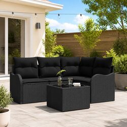 5-Piece Modular Lounge Sofa Set for the Outdoors