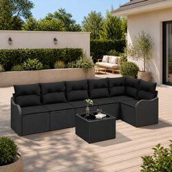 7-Piece Modular Garden Sofa Set for Outdoor Living