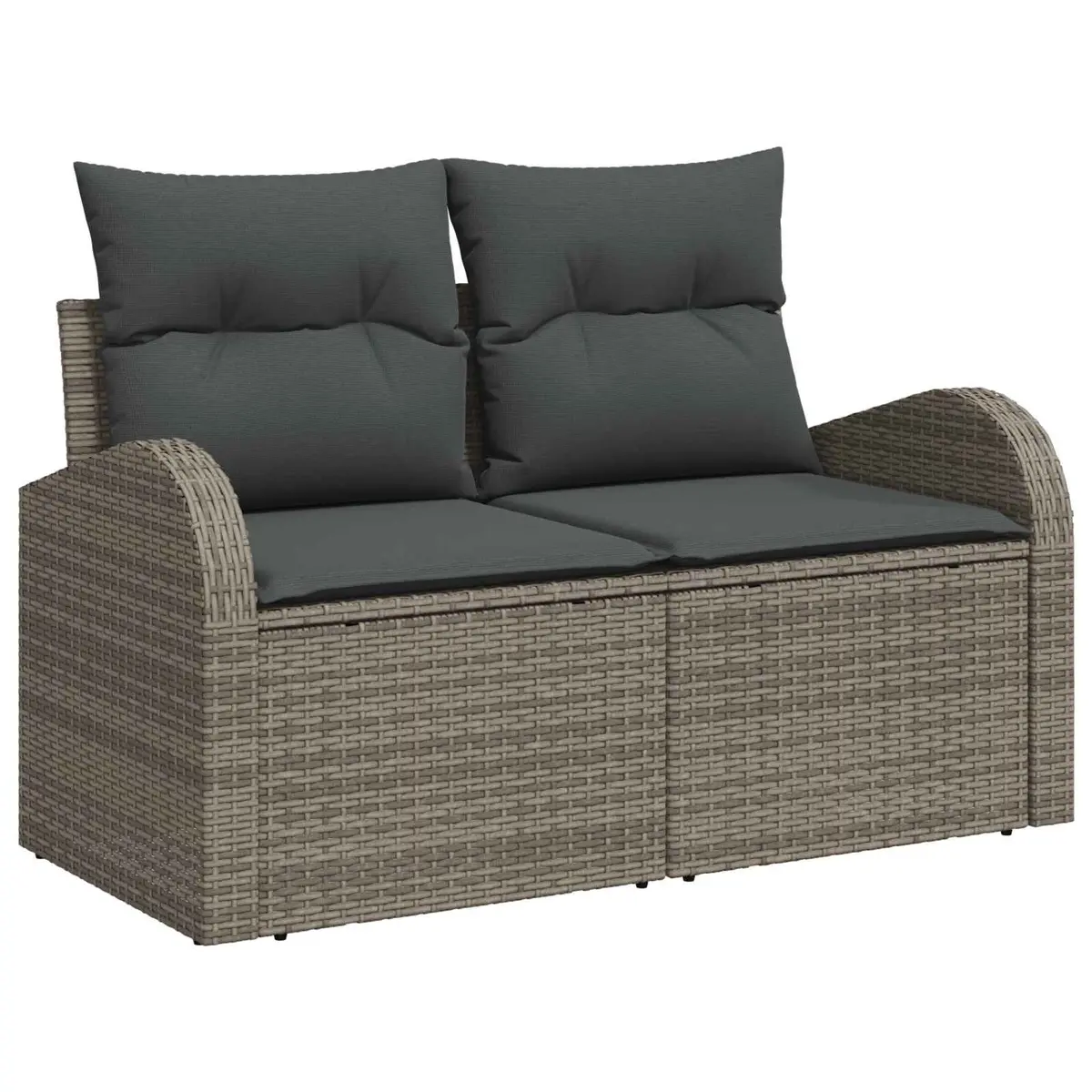 5-Piece Modular Garden Sofa Set with Storage in Grey