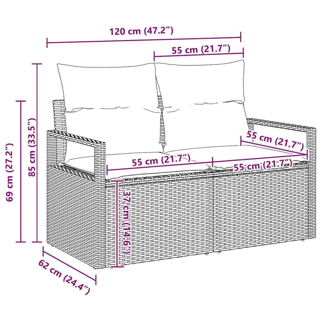 Modular Garden Sofa Set for Outdoor Spaces