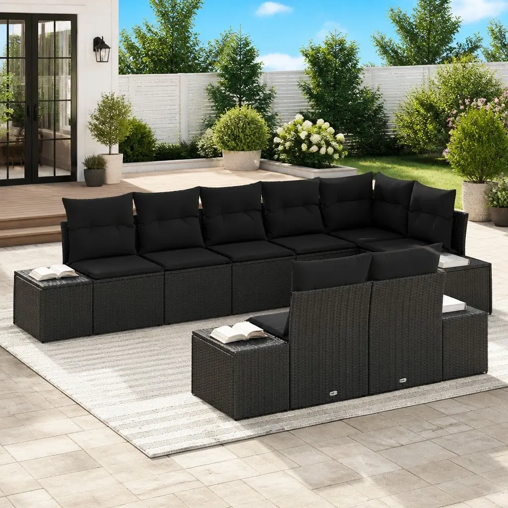 8 Piece Modular Garden Sofa Set with Storage Bag