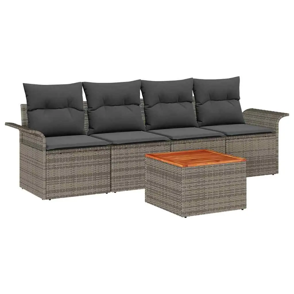 Modular 5 Piece Outdoor Garden Sofa Set