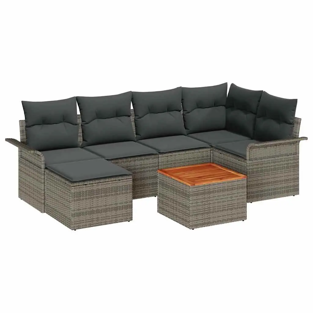 7-Piece Modular Garden Sofa Set for Outdoor Spaces