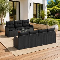 8-Piece Modular Garden Sofa Set for Outdoor Relaxation