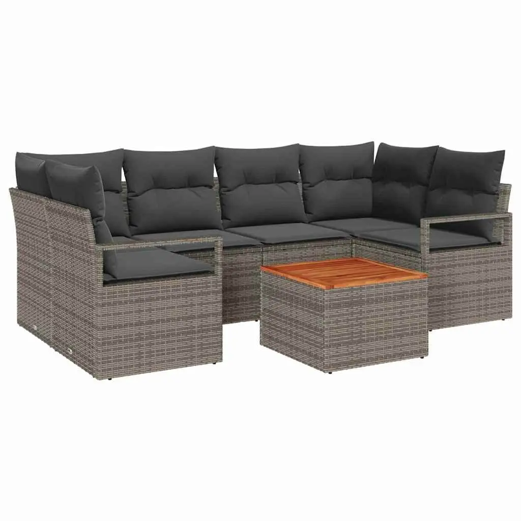 7-Piece Modular Garden Sofa Set with Storage