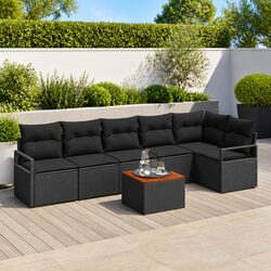 Sturdy 7 Piece Garden Sofa Set for Outdoor Spaces