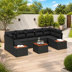 Durable 8-Piece Modular Garden Sofa Set with Storage