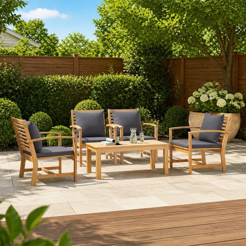 5-Piece Garden Sofa Set for Outdoor Comfort