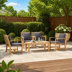 Premium 5-Piece Garden Sofa Set for Outdoor Comfort