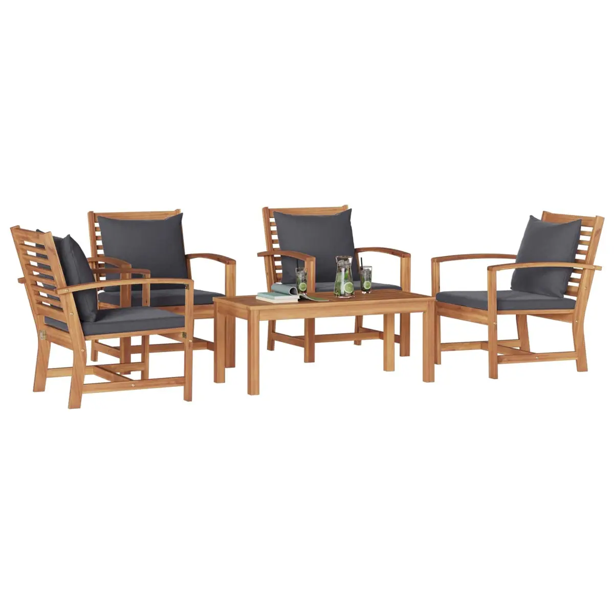 5-Piece Garden Sofa Set for Outdoor Comfort