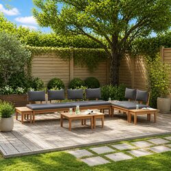 Durable 5-Piece Garden Sofa Set for Outdoor Spaces