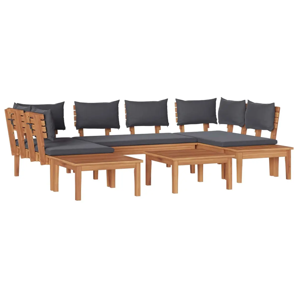 4 Piece Modern Garden Sofa Set for Outdoor Use