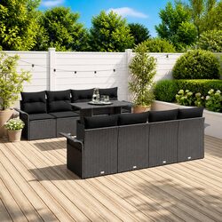Quality Modular Garden Sofa Set 9 Piece Outdoor Furniture