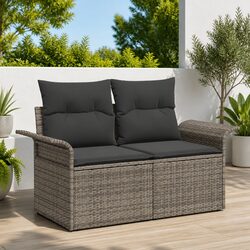 Premium 6 Piece Modular Garden Sofa Set in Grey