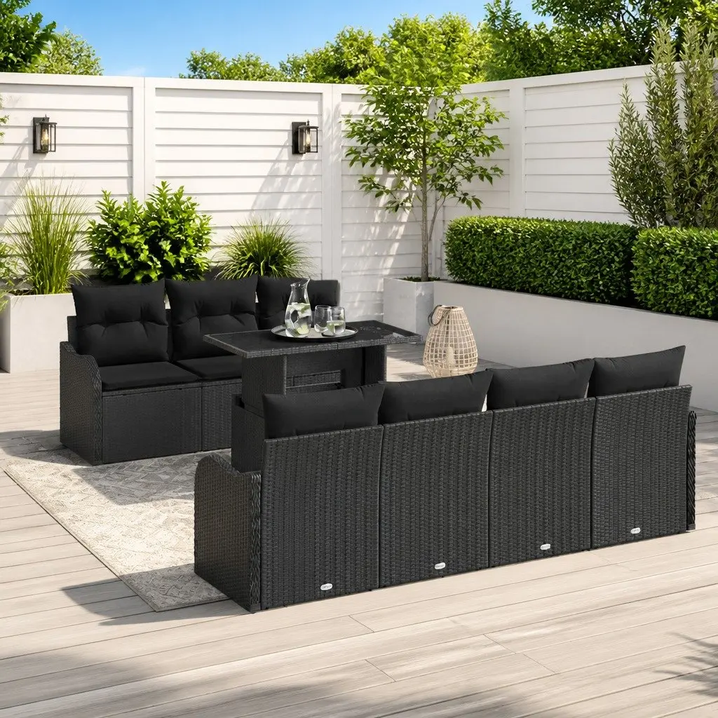 Outdoor Sofa Set 8 Pieces Modular Patio Seating