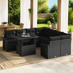 Premium Modular Garden Sofa Set 9 pcs Outdoor Furniture