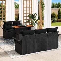 Stylish 6 Piece Modular Garden Sofa Set with Storage