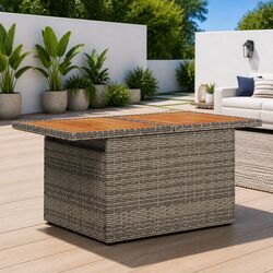 Stylish Grey 6-Piece Outdoor Sofa Set with Storage