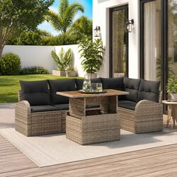 Premium 6pc Garden Sofa Set for Outdoor Spaces