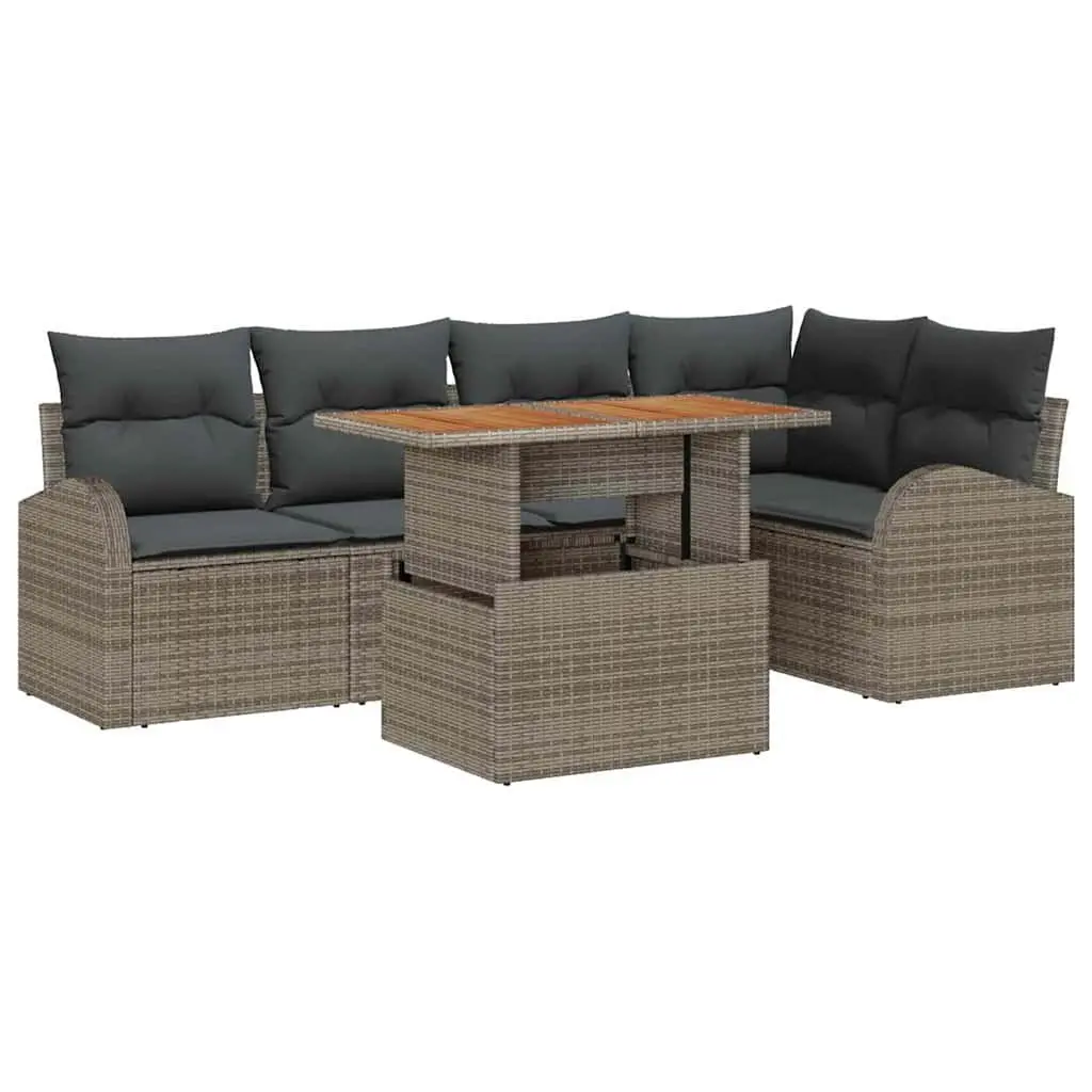 6pc Garden Sofa Set for Outdoor Spaces
